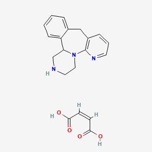 molecular formula C20H21N3O4 B13440033 (14bRS)-1,2,3,4,10,14b-Hexahydropyrazino[2,1-a]pyrido[2,3-c][2]benzazepine Maleate 