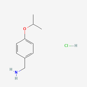 molecular formula C10H16ClNO B1344004 (4-Isopropoxyphenyl)methanamine hydrochloride CAS No. 100131-60-0