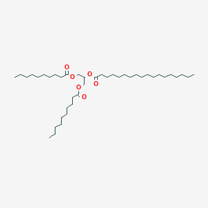 molecular formula C41H78O6 B13440046 1,3-Didecanoyl-2-stearoyl-glycerol 