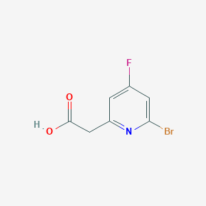 2-Bromo-4-fluoropyridine-6-acetic acid