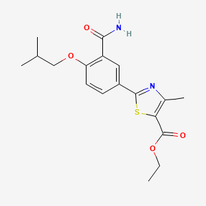 Ethyl 2-(3-carbamoyl-4-isobutoxyphenyl)-4-methylthiazole-5-carboxylate