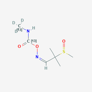 [(Z)-(2-methyl-2-methylsulfinylpropylidene)amino] N-(trideuterio(113C)methyl)carbamate