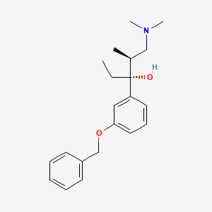 molecular formula C21H29NO2 B1344014 (2S,3R)-3-[3-(Benzyloxy)phenyl]-1-(dimethylamino)-2-methylpentan-3-ol CAS No. 1004315-82-5