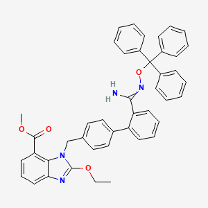 Methyl 2-Ethoxy-1-((2'-(N-(trityloxy)carbamimidoyl)-[1,1'-biphenyl]-4-yl)methyl)-1H-benzo[d]imidazole-7-carboxylate