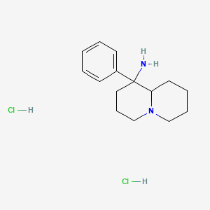 1-Phenyloctahydro-1H-quinolizin-1-amine dihydrochloride