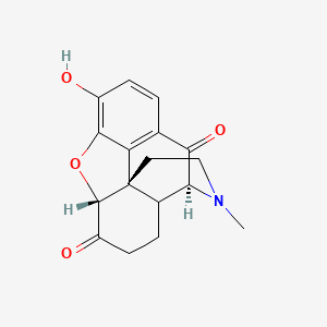 molecular formula C17H17NO4 B13440216 (4S,7aR,12bS)-9-hydroxy-3-methyl-2,4,4a,5,6,7a-hexahydro-1H-4,12-methanobenzofuro[3,2-e]isoquinoline-7,13-dione 