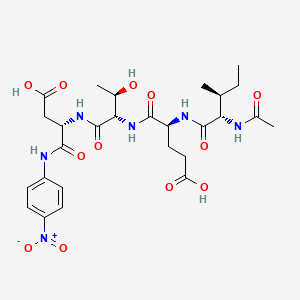 molecular formula C27H38N6O12 B1344025 Ac-Ile-Glu-Thr-Asp-PNA CAS No. 219138-21-3