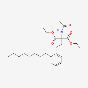 Diethyl 2-Acetamido-2-(2-octylphenethyl)malonate