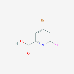 4-Bromo-6-iodopyridine-2-carboxylic acid