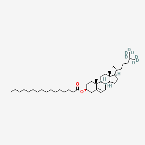 [(3S,8S,9S,10R,13R,14S,17R)-10,13-dimethyl-17-[(2R)-6,7,7,7-tetradeuterio-6-(trideuteriomethyl)heptan-2-yl]-2,3,4,7,8,9,11,12,14,15,16,17-dodecahydro-1H-cyclopenta[a]phenanthren-3-yl] hexadecanoate