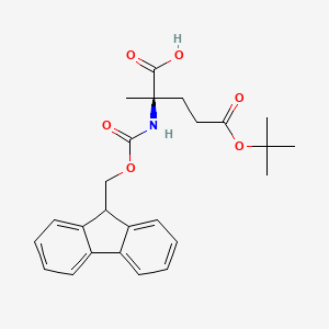 molecular formula C25H29NO6 B1344029 Fmoc-alpha-Me-Glu(OtBu)-OH 