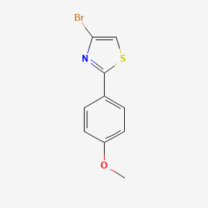 molecular formula C10H8BrNOS B1344033 4-溴-2-(4-甲氧基苯基)噻唑 CAS No. 1078734-03-8