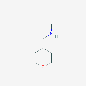molecular formula C7H15NO B1344039 甲基-(四氢吡喃-4-基甲基)胺 CAS No. 439081-52-4