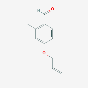 molecular formula C11H12O2 B1344049 2-Methyl-4-[(prop-2-en-1-yl)oxy]benzaldehyde CAS No. 206122-92-1