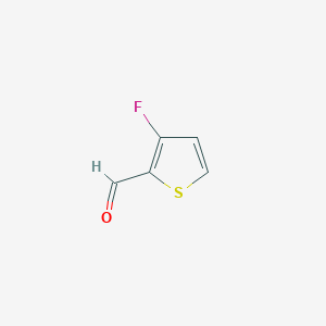molecular formula C5H3FOS B1344053 3-Fluorothiophene-2-carbaldehyde CAS No. 32431-83-7