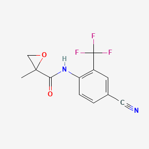 N-[4-Cyano-2-(trifluoromethyl)phenyl]-2-methyloxirane-2-carboxamide