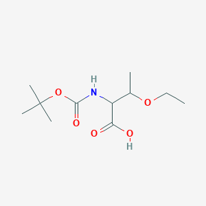 molecular formula C11H21NO5 B1344054 Boc-(2S,3S)-2-氨基-3-乙氧基丁酸 CAS No. 630422-53-6