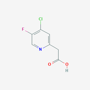 (4-Chloro-5-fluoropyridin-2-YL)acetic acid