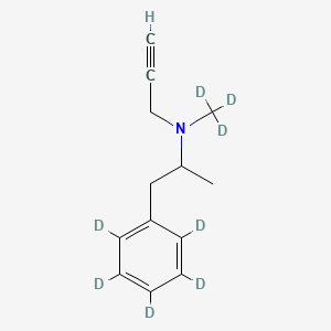 molecular formula C13H17N B13440584 rac Deprenyl-d8 