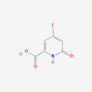 molecular formula C6H4FNO3 B13440592 4-Fluoro-6-hydroxypicolinic acid 