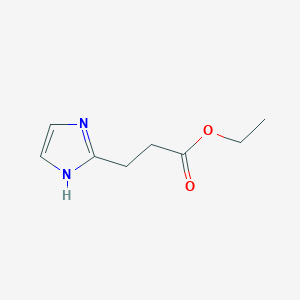 molecular formula C8H12N2O2 B1344064 3-(1H-咪唑-2-基)丙酸乙酯 CAS No. 172499-76-2