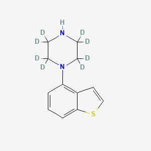 molecular formula C12H14N2S B13440662 1-Benzo[b]thien-4-yl-piperazine, d8 