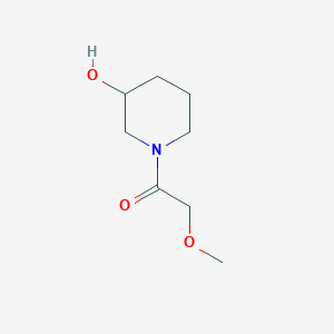 molecular formula C8H15NO3 B13440709 1-(3-Hydroxypiperidin-1-yl)-2-methoxyethan-1-one 