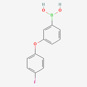 molecular formula C12H10BFO3 B1344077 3-(4-氟苯氧基)苯硼酸 CAS No. 283173-82-0