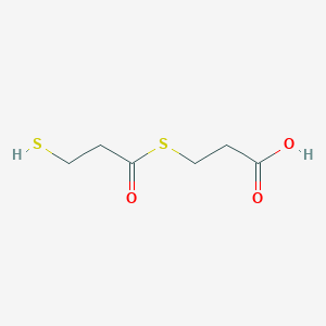 molecular formula C6H10O3S2 B13440797 3-((3-Mercaptopropanoyl)thio)propanoic acid 