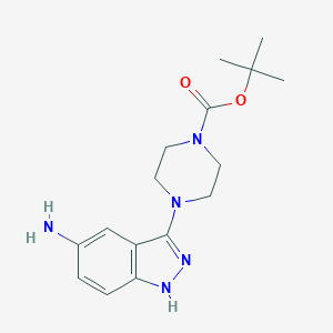 molecular formula C16H23N5O2 B13440813 tert-Butyl 4-(5-amino-1H-indazol-3-yl)piperazine-1-carboxylate CAS No. 1260783-50-3