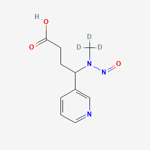 molecular formula C10H13N3O3 B13440849 4-(Methylnitrosamino-d3)-4-(3-pyridyl)butyric Acid 