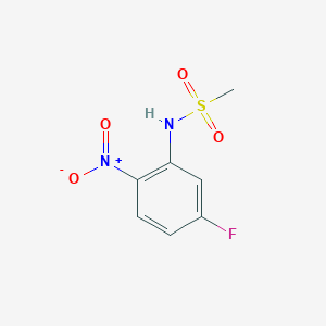 molecular formula C7H7FN2O4S B1344085 N-(5-氟-2-硝基苯基)甲磺酰胺 CAS No. 475278-66-1