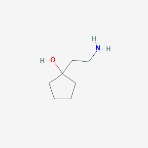 molecular formula C7H15NO B1344086 1-(2-氨基乙基)环戊醇 CAS No. 859629-83-7