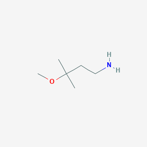 molecular formula C6H15NO B1344087 3-甲氧基-3-甲基丁-1-胺 CAS No. 1268153-93-0