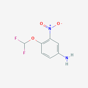 molecular formula C7H6F2N2O3 B13440911 4-(Difluoromethoxy)-3-nitroaniline 