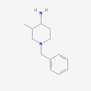 molecular formula C13H20N2 B1344093 1-苄基-3-甲基哌啶-4-胺 CAS No. 82378-86-7