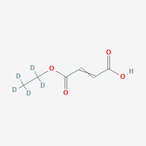 molecular formula C6H8O4 B13440970 Fumaric Acid Monoethyl-d5 Ester 