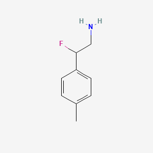 molecular formula C9H12FN B1344099 2-Fluoro-2-(4-methylphenyl)ethan-1-amine 