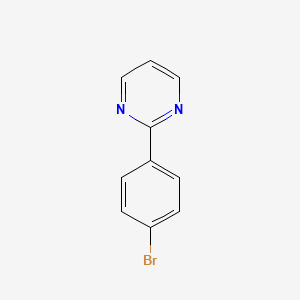 molecular formula C10H7BrN2 B1344100 2-(4-溴苯基)嘧啶 CAS No. 210354-17-9