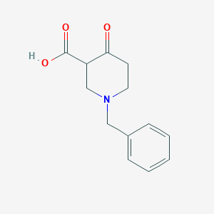 molecular formula C13H15NO3 B1344104 1-苄基-4-氧代哌啶-3-羧酸 CAS No. 85277-13-0