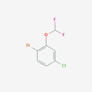 molecular formula C7H4BrClF2O B1344105 1-溴-4-氯-2-(二氟甲氧基)苯 CAS No. 1056942-37-0