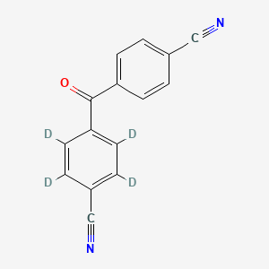 molecular formula C15H8N2O B13441059 4,4'-Dicyanobenzophenone-2,3,5,6-d4 