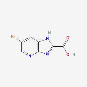 molecular formula C7H4BrN3O2 B1344108 6-溴-3H-咪唑并[4,5-b]吡啶-2-羧酸 CAS No. 954217-62-0