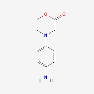 molecular formula C10H12N2O2 B13441119 4-(4-Aminophenyl)morpholin-2-one 