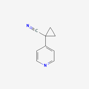 molecular formula C9H8N2 B1344128 1-(Pyridin-4-yl)cyclopropanecarbonitrile CAS No. 288379-77-1