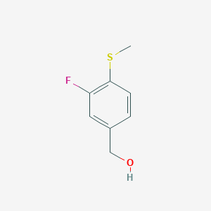 molecular formula C8H9FOS B1344130 [3-氟-4-(甲硫基)苯基]甲醇 CAS No. 252562-45-1