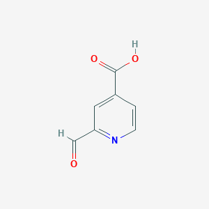 molecular formula C7H5NO3 B1344133 2-甲酰异烟酸 CAS No. 855636-38-3