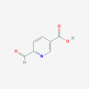 molecular formula C7H5NO3 B1344134 6-甲酰烟酸 CAS No. 6542-47-8