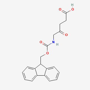 molecular formula C20H19NO5 B1344137 5-((((9H-芴-9-基)甲氧基)羰基)氨基)-4-氧代戊酸 CAS No. 160111-41-1