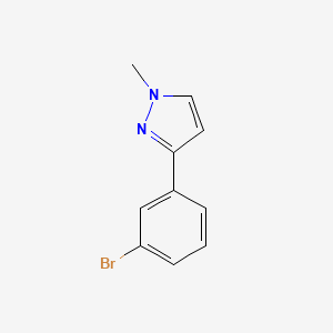 B1344140 3-(3-bromophenyl)-1-methyl-1H-pyrazole CAS No. 425379-68-6